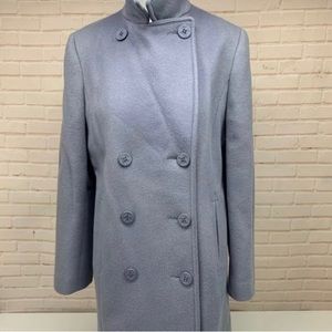 Talbots Light Blue Peacoat Size 8- only used twice